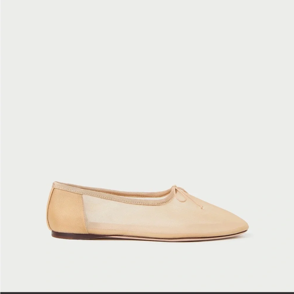 Loeffler Randall Landon Caramel Mesh Ballet Flat - Picture 5 of 11